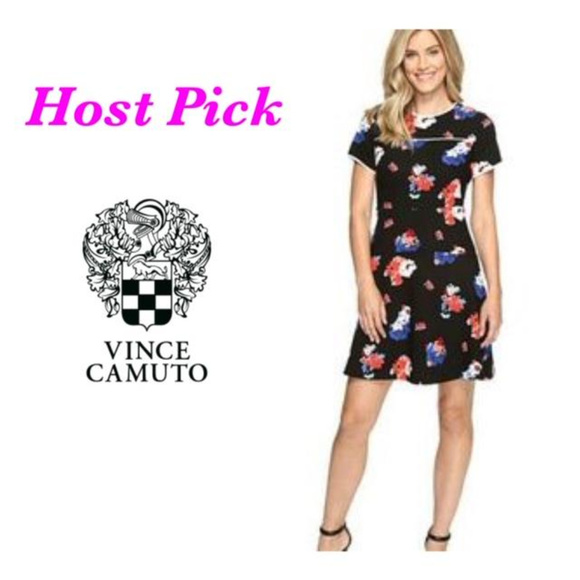 Vince Camuto Dresses & Skirts - SOLD Vince Camuto Floral Fit & Flare Dress Sz 14